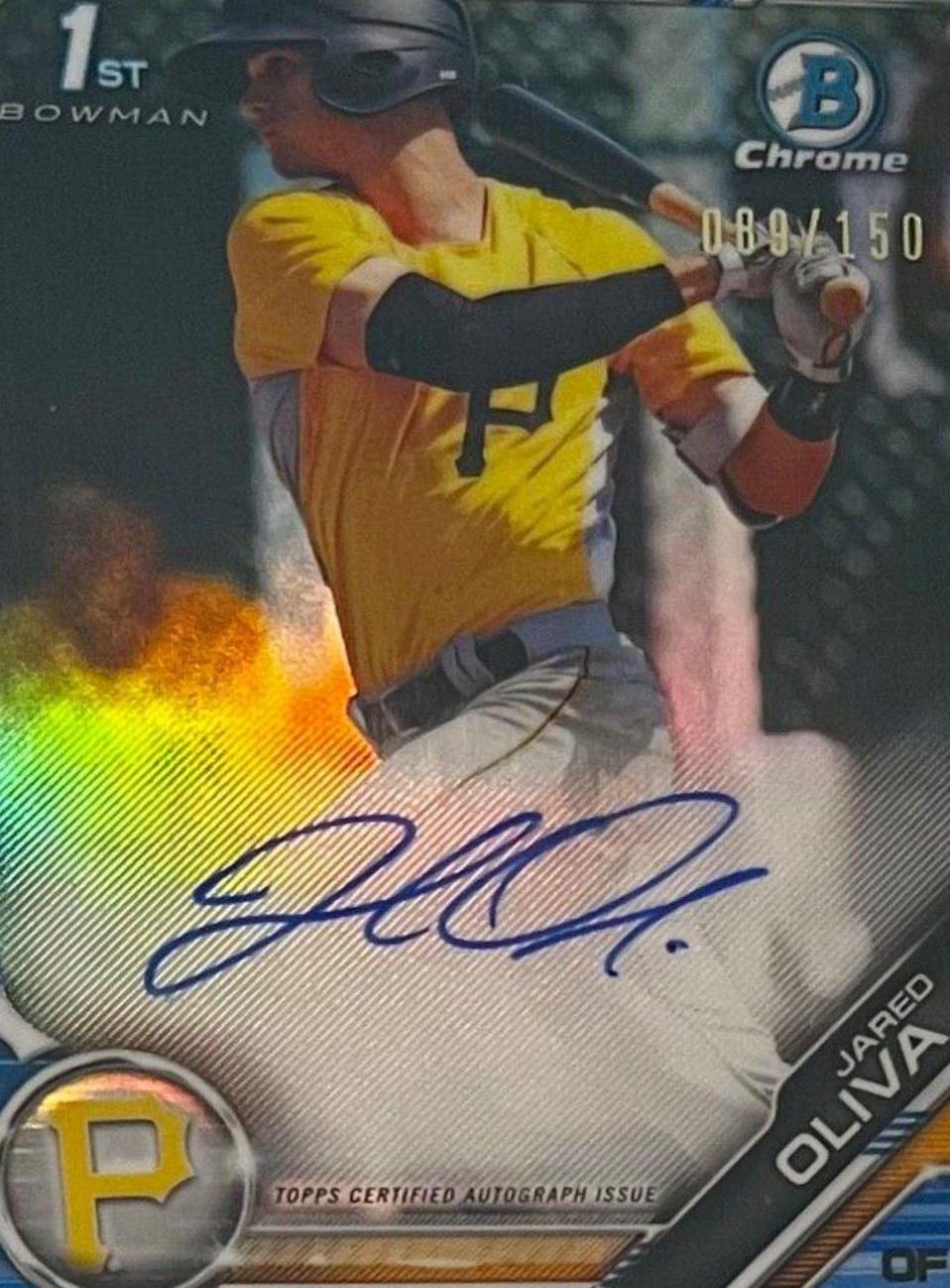 Jared Oliva [Blue Refractor] #CPA-JO