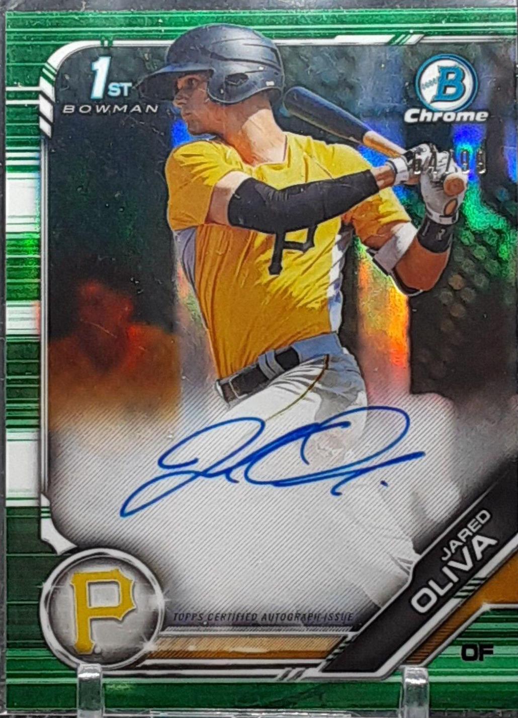 Jared Oliva [Green Refractor] #CPA-JO