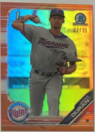 Jhoan Duran [Orange Refractor] #CPA-JDU