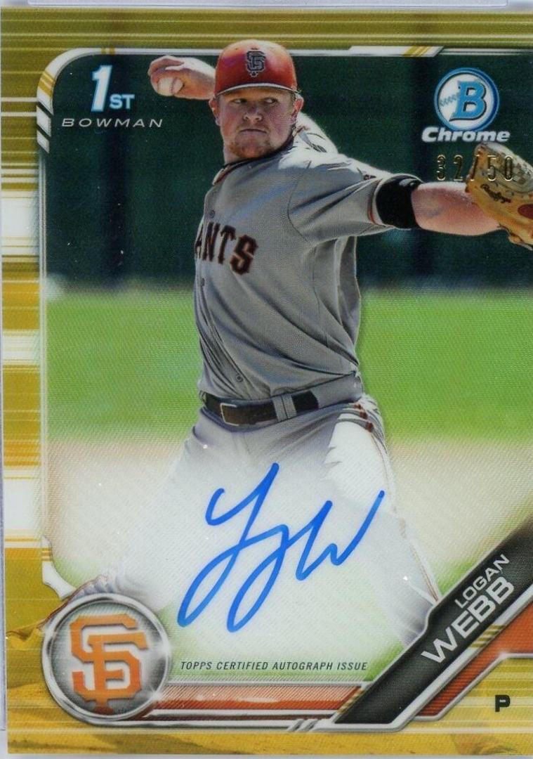 Logan Webb [Gold Refractor] #CPA-LW