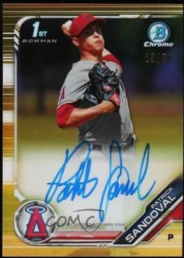 Patrick Sandoval [Gold Refractor] #CPA-PS