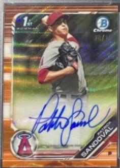 Patrick Sandoval [Orange Wave Refractor] #CPA-PS