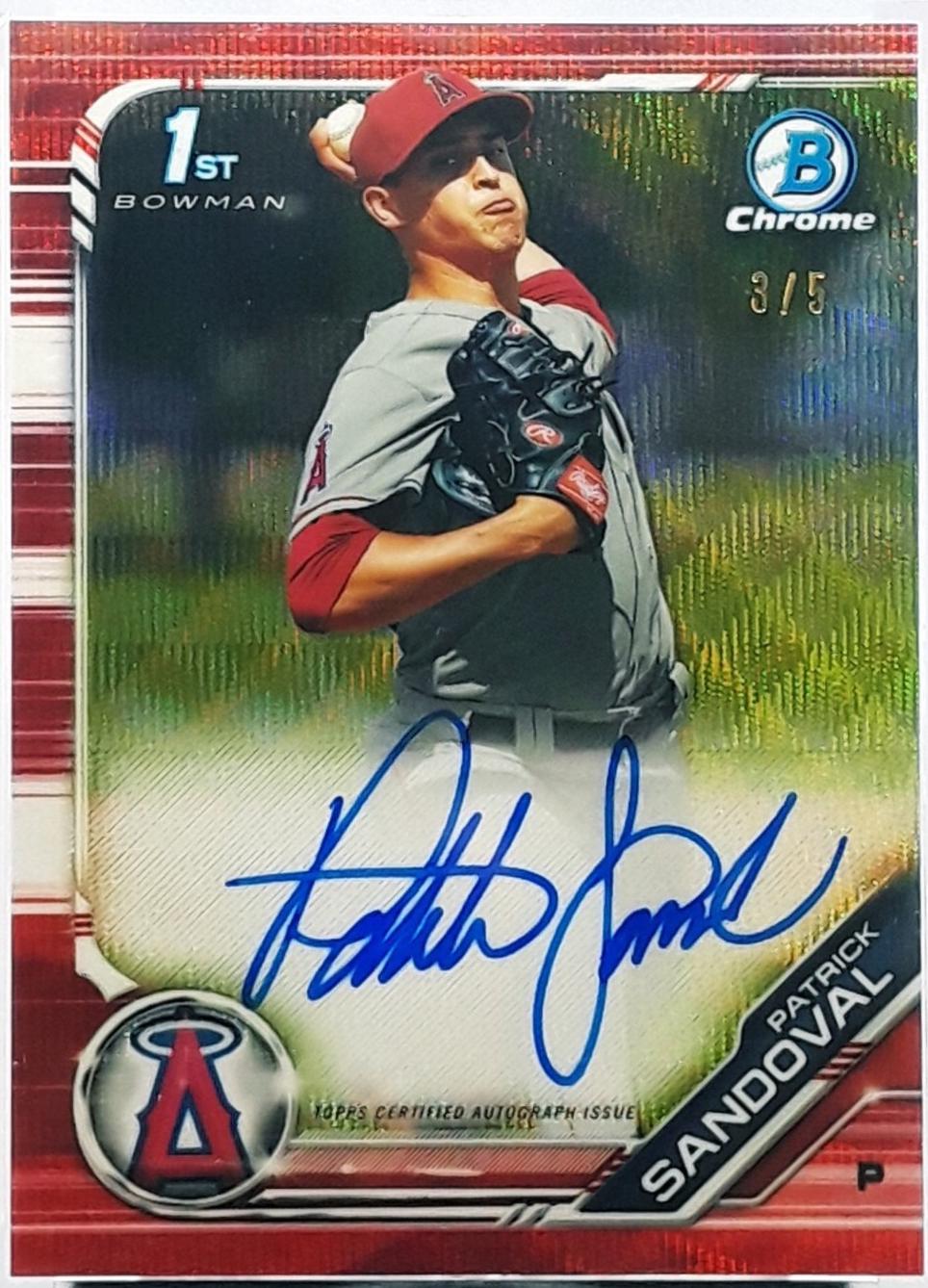 Patrick Sandoval [Red Wave Refractor] #CPA-PS