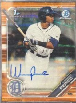 Wenceel Perez [Orange Wave Refractor] #CPA-WP
