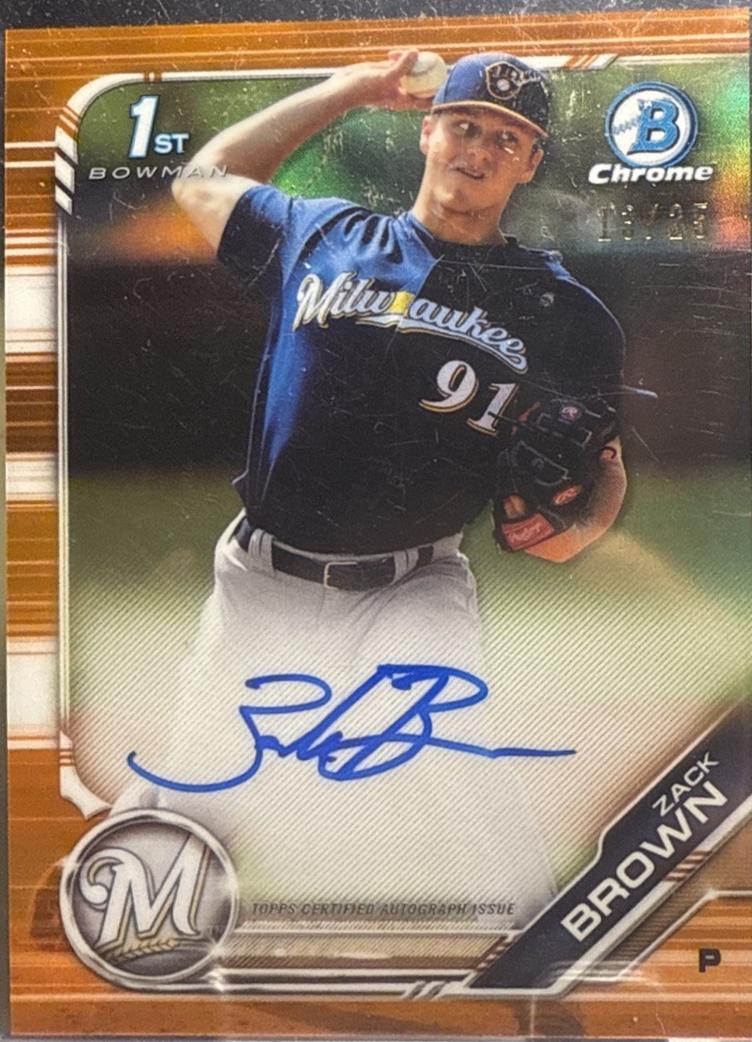 Zack Brown [Orange Refractor] #CPA-ZB