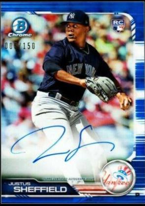 Justus Sheffield [Blue Refractor] #CRA-JS