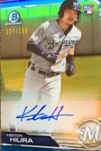 Keston Hiura [Blue Refractor] #CRA-KH
