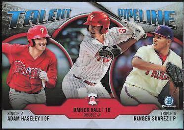 Adam Haseley, Darick Hall, Ranger Suarez [Orange Refractor] #PHI
