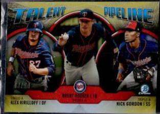 Alex Kirilloff, Brent Rooker, Nick Gordon [Gold Refractor] #MIN