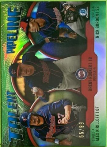 Alex Kirilloff, Brent Rooker, Nick Gordon [Green Refractor] #MIN