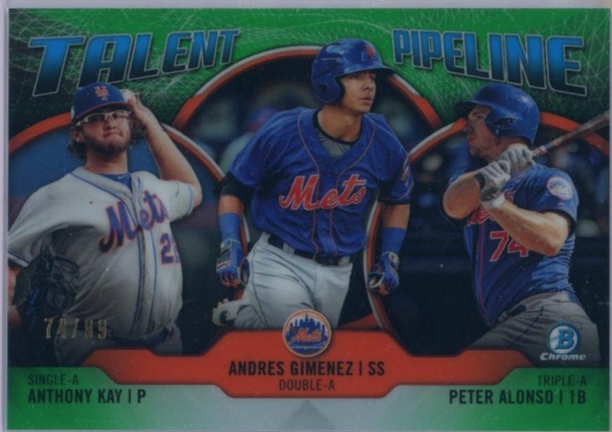 Anthony Kay, Andres Gimenez, Peter Alonso [Green Refractor] #NYM