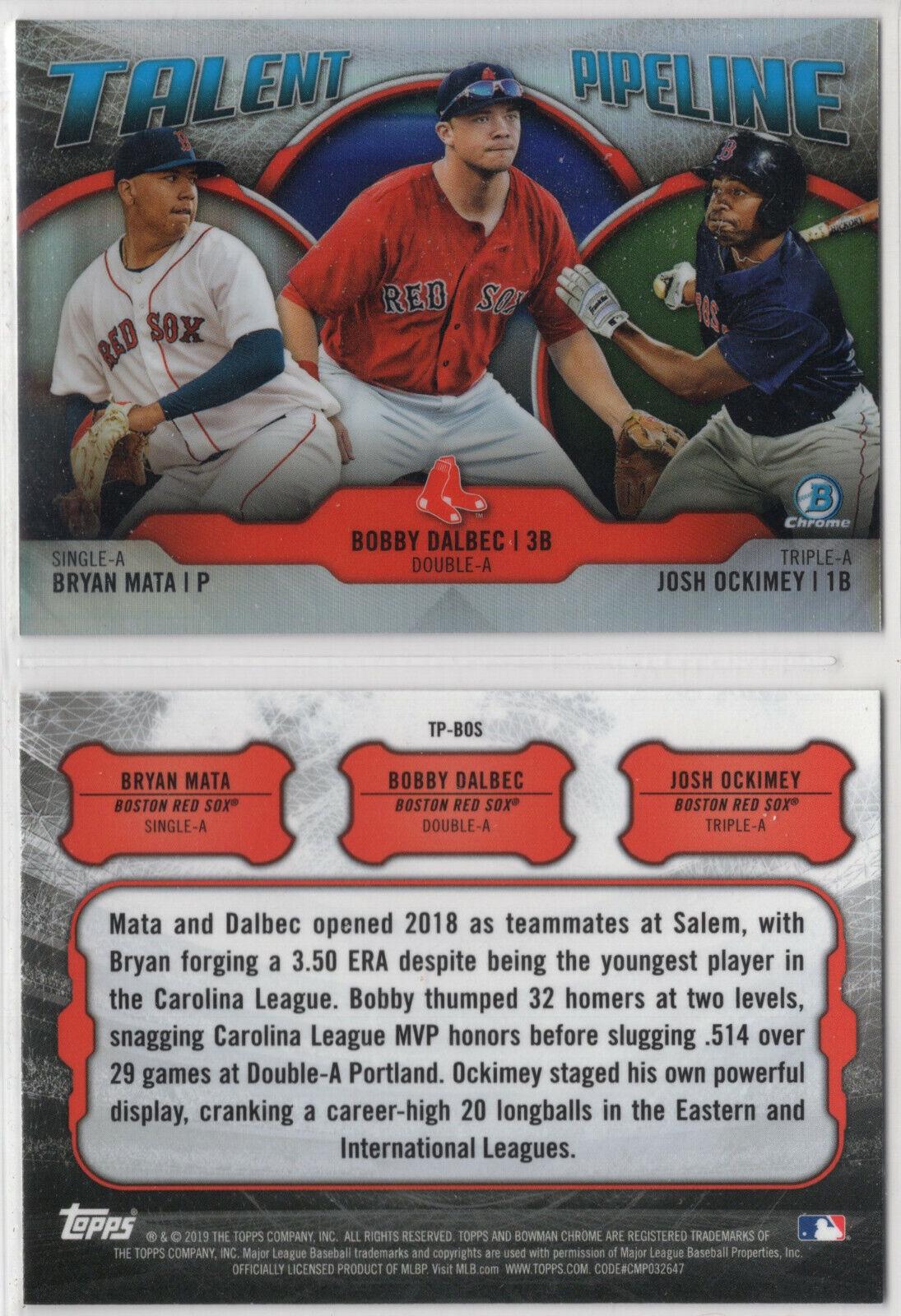 Bryan Mata, Bobby Dalbec, Josh Ockimey #BOS