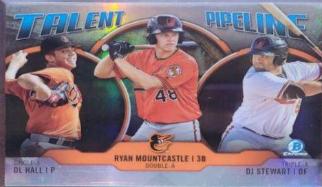 DL Hall, Ryan Mountcastle, DJ Stewart [Orange Refractor] #BAL