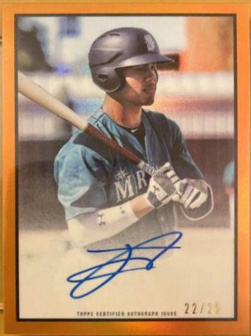 Julio Rodriguez [Autograph Chrome Orange Refractor] #JR