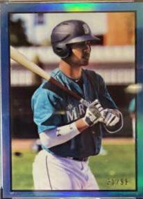 Julio Rodriguez [Chrome Blue Refractor] #18