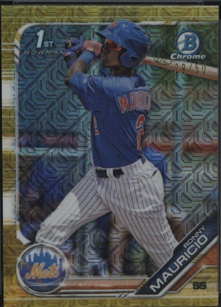 Ronny Mauricio [With Helmet Gold Refractor] #107