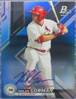 Nolan Gorman [Autograph Blue] #TOP-20
