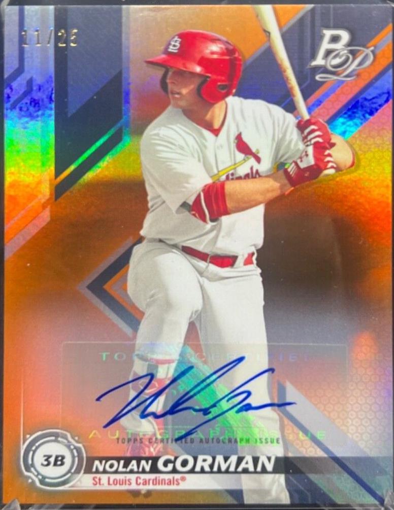Nolan Gorman [Autograph Orange] #TOP-20