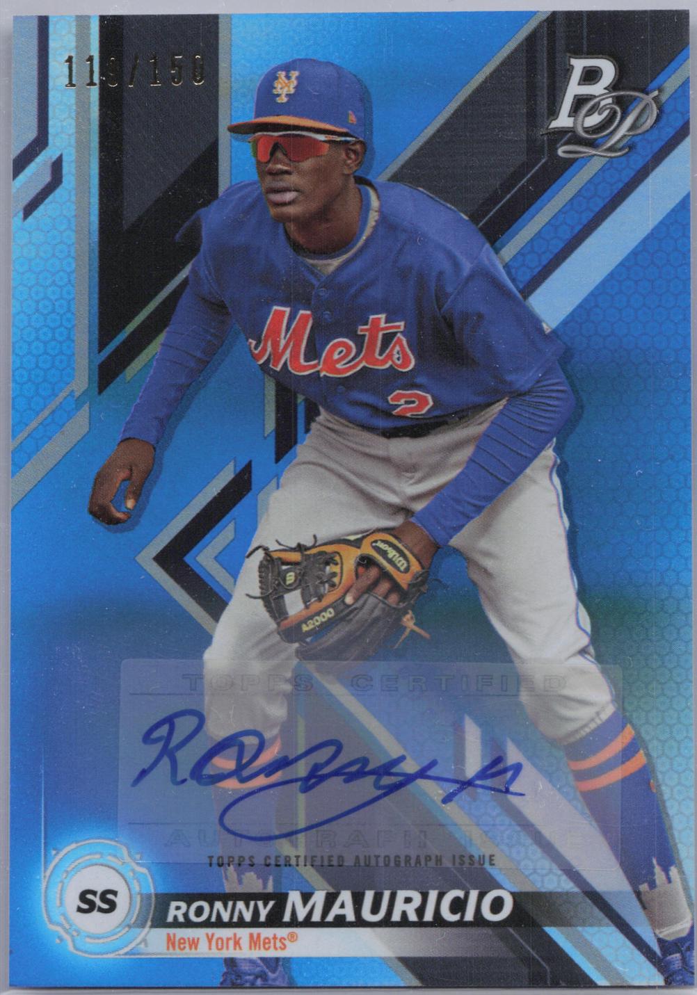 Ronny Mauricio [Autograph Blue] #TOP-57