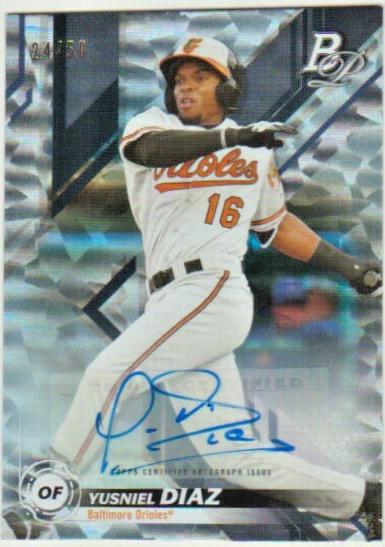 Yusniel Diaz [Autograph Ice] #TOP-23