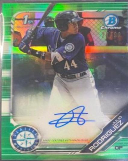 Julio Rodriguez [Green Refractor] #PA-JRO
