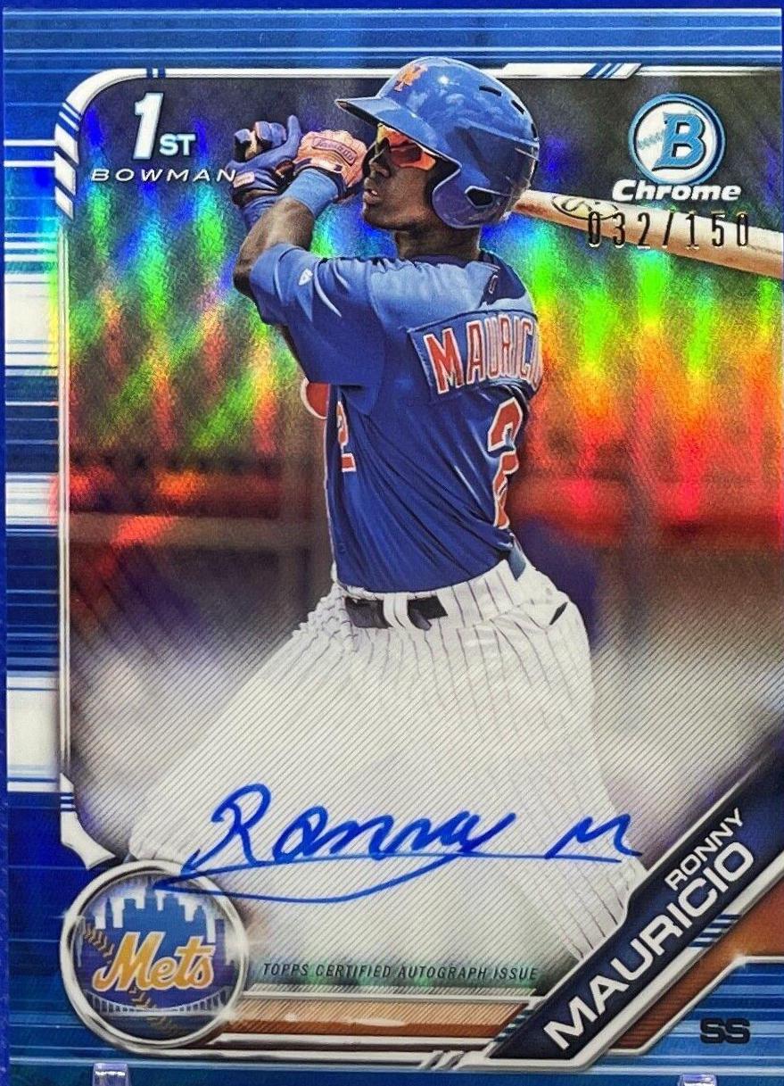 Ronny Mauricio [Blue Refractor] #PA-RM