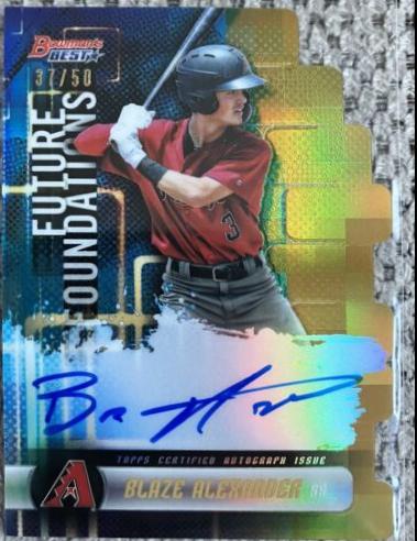 Blaze Alexander [Gold Refractor] #BA