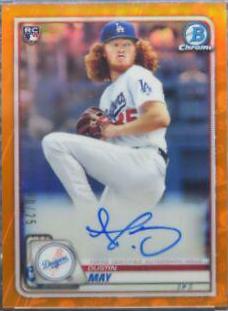 Dustin May [Orange Refractor] #CRA-DM