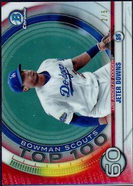 Jeter Downs [Red Refractor] #BTP60