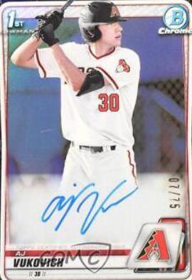 AJ Vukovich [Black Refractor] #CDA-AV