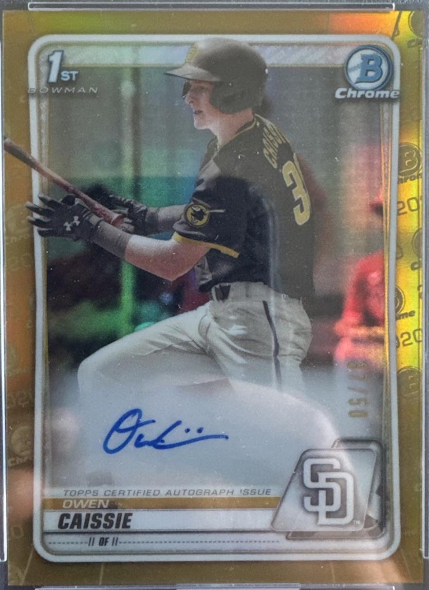 Owen Caissie [Gold Refractor] #CDA-OC