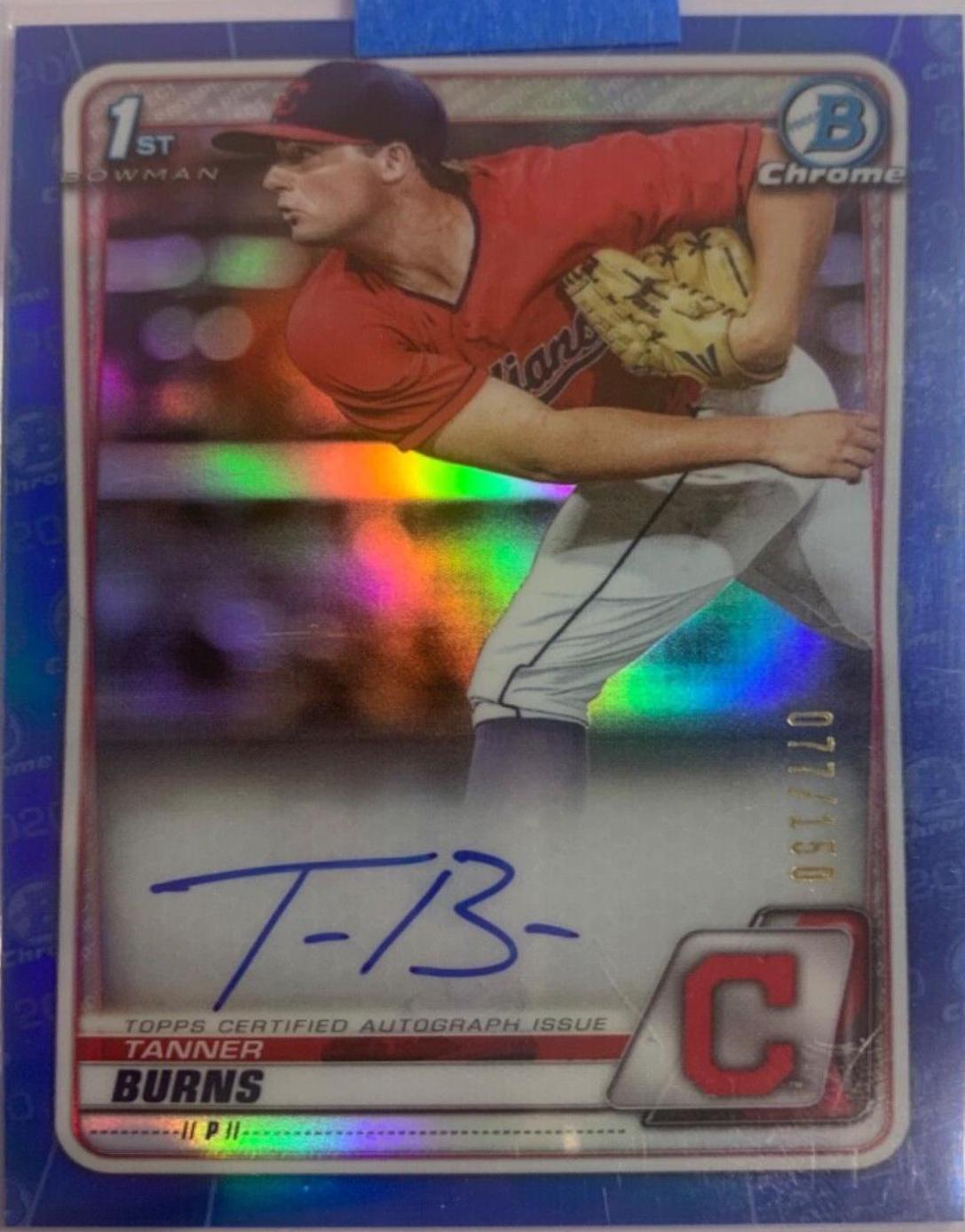 Tanner Burns [Blue Refractor] #CDA-TB
