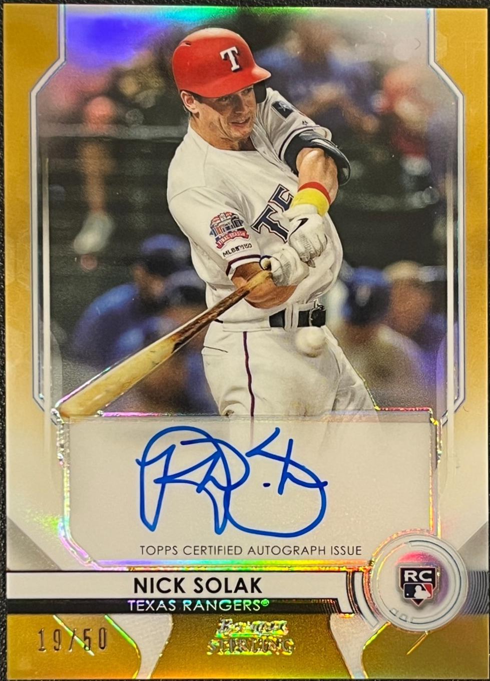 Nick Solak [Gold Refractor] #NS
