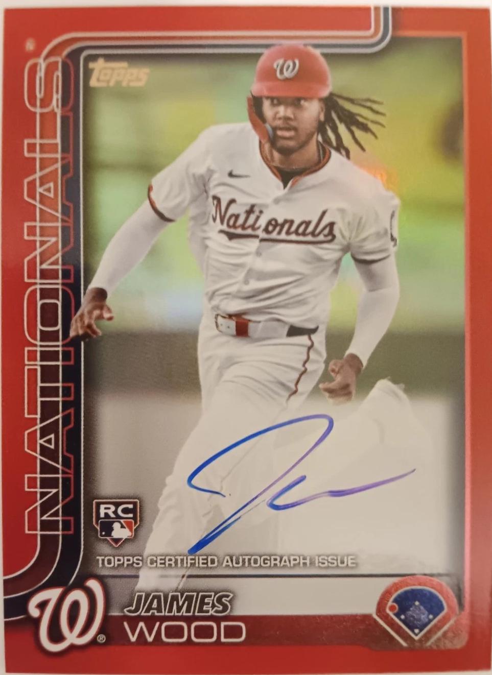 James Wood [Red Foil Flagship Real One Autograph] #181