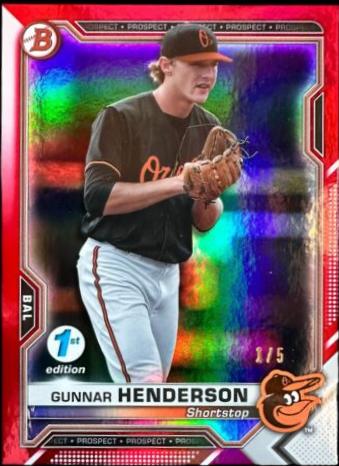 Gunnar Henderson [Red Foil] #BFE-49