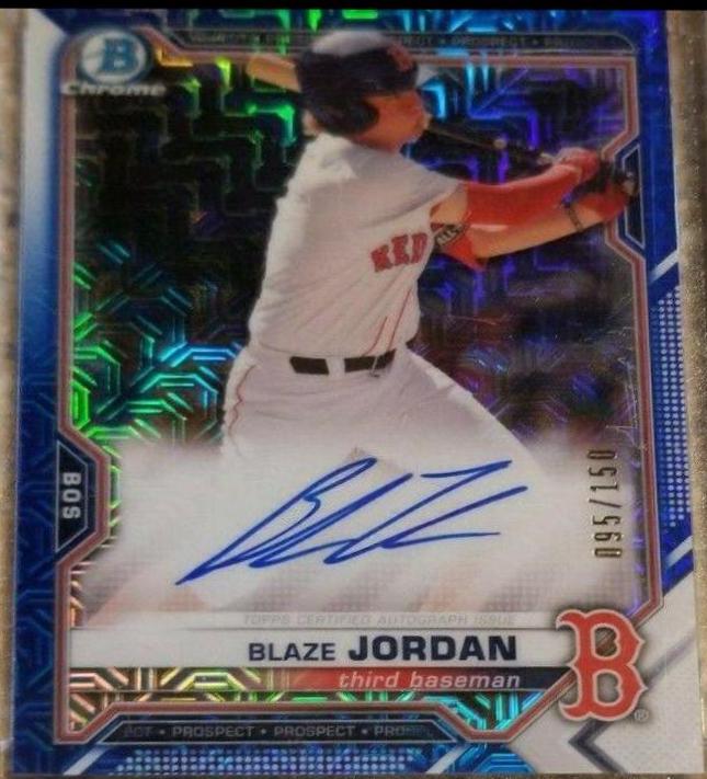 Blaze Jordan [Blue Refractor] #BMA-BJ