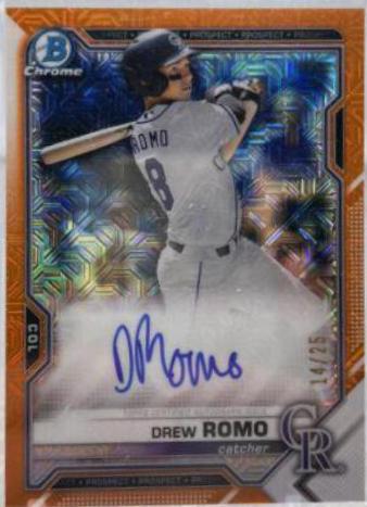 Drew Romo [Orange Refractor] #BMA-DR