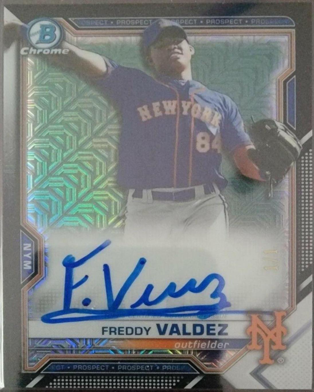 Freddy Valdez [Black Refractor] #BMA-FV