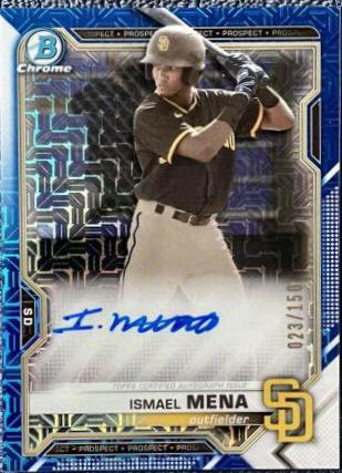 Ismael Mena [Blue Refractor] #BMA-IM