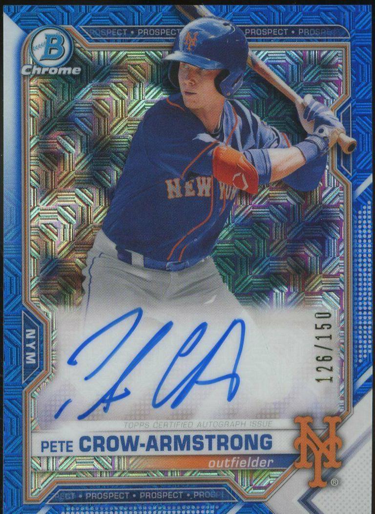 Pete Crow Armstrong [Blue Refractor] #BMA-PC