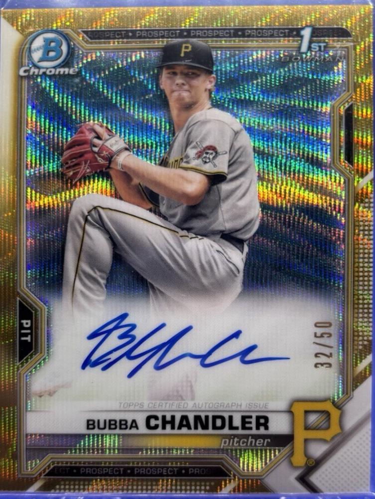 Bubba Chandler [Gold Wave Refractor] #CDA-BC