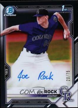 Joe Rock [Black Refractor] #CDA-JR