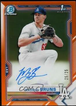 Maddux Bruns [Orange Refractor] #CDA-MB