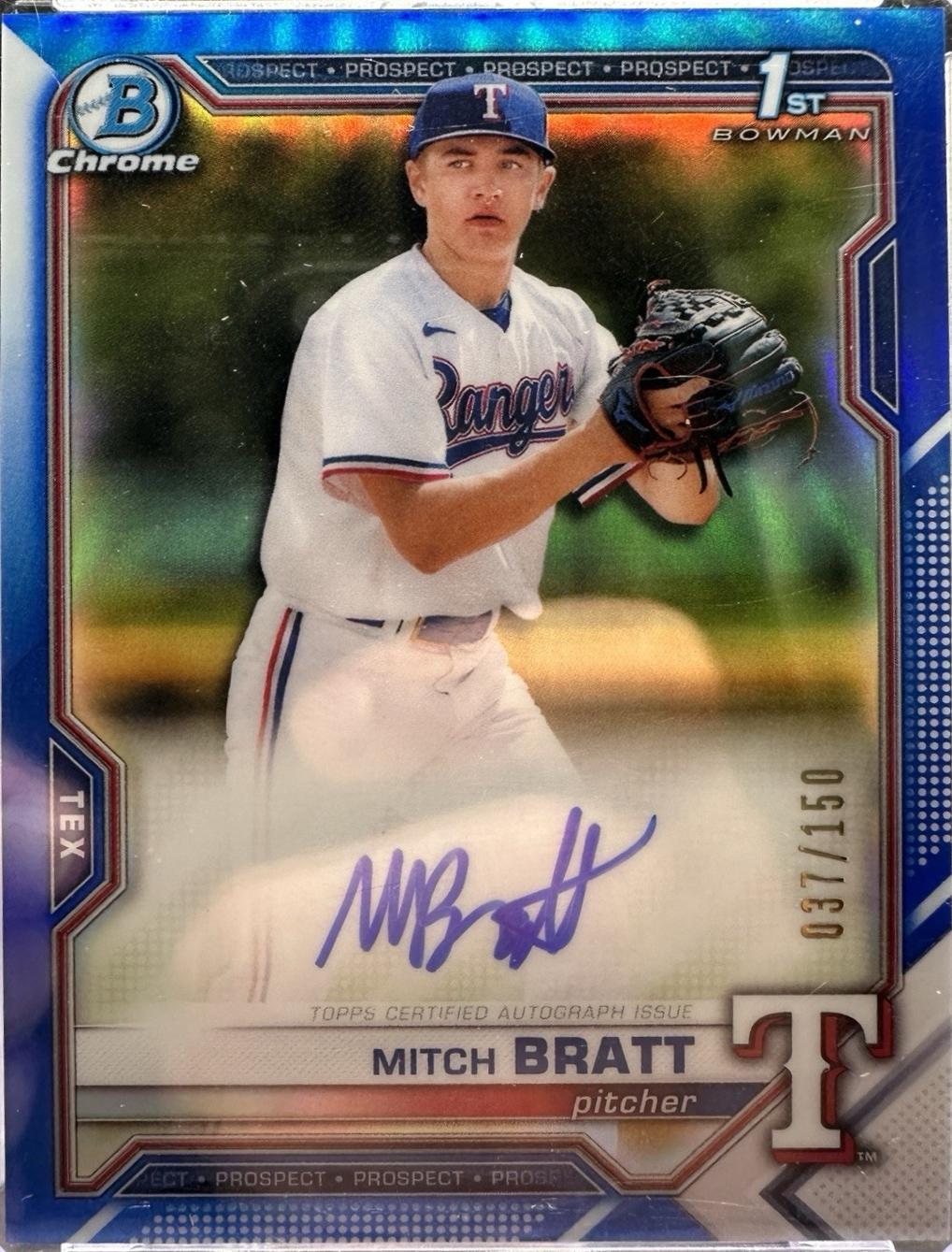 Mitch Bratt [Blue Refractor] #CDA-MBRA