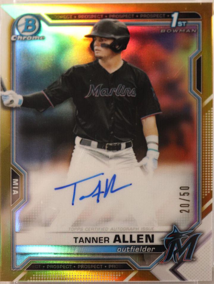 Tanner Allen [Gold Refractor] #CDA-TA