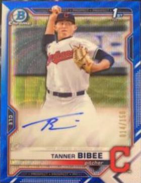 Tanner Bibee [Blue Wave Refractor] #CDA-TBI