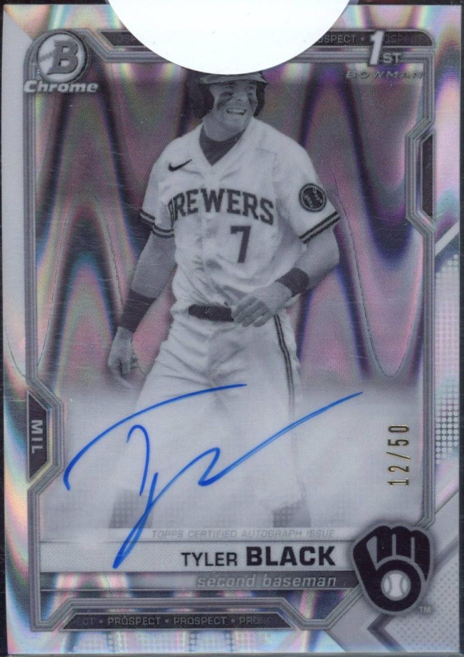 Tyler Black [Black & White RayWave Refractor] #CDA-TB