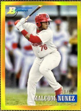 Malcom Nunez [Chrome Prospect Gold] #197