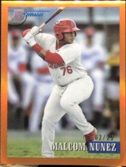Malcom Nunez [Chrome Prospect Orange] #197