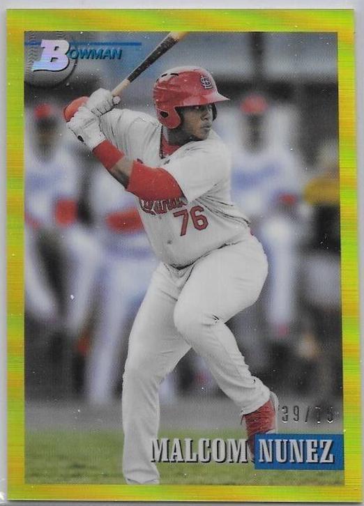 Malcom Nunez [Chrome Prospect Yellow] #197